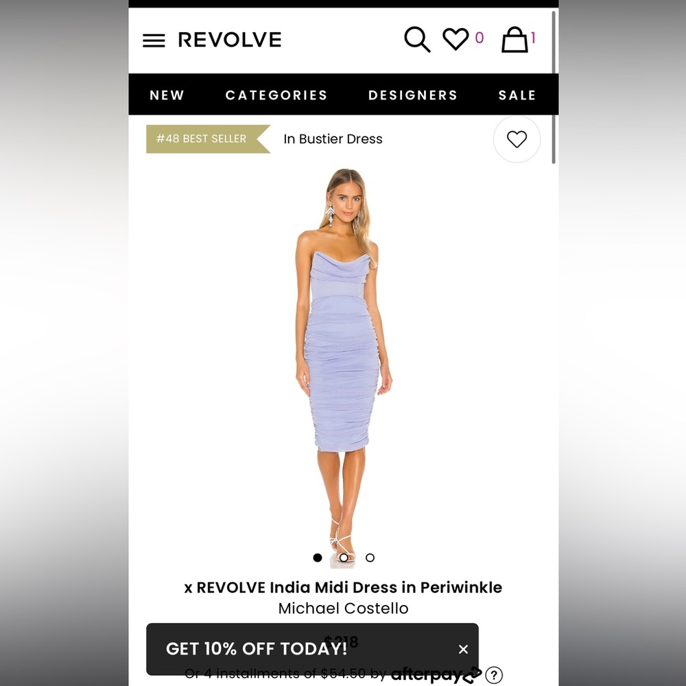 x REVOLVE India Midi Dress in Periwinkle
Michael Costello